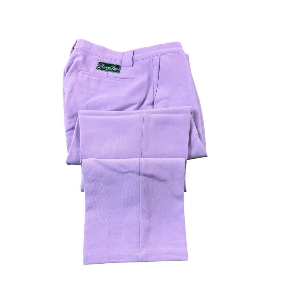 Bogey Bros‎ Purple Performance Men's Flat Front Golf Pant Size 34x30 NWOT